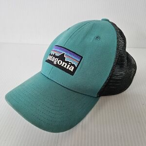Patagonia Teal and Black Mesh Cap Cap0012